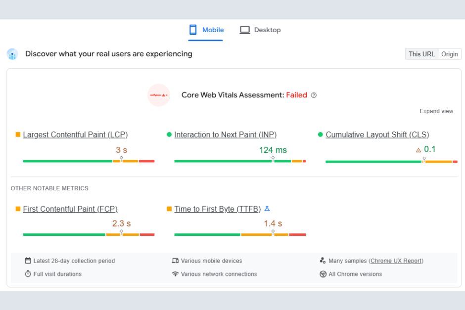 Site Speed and Core Web Vitals